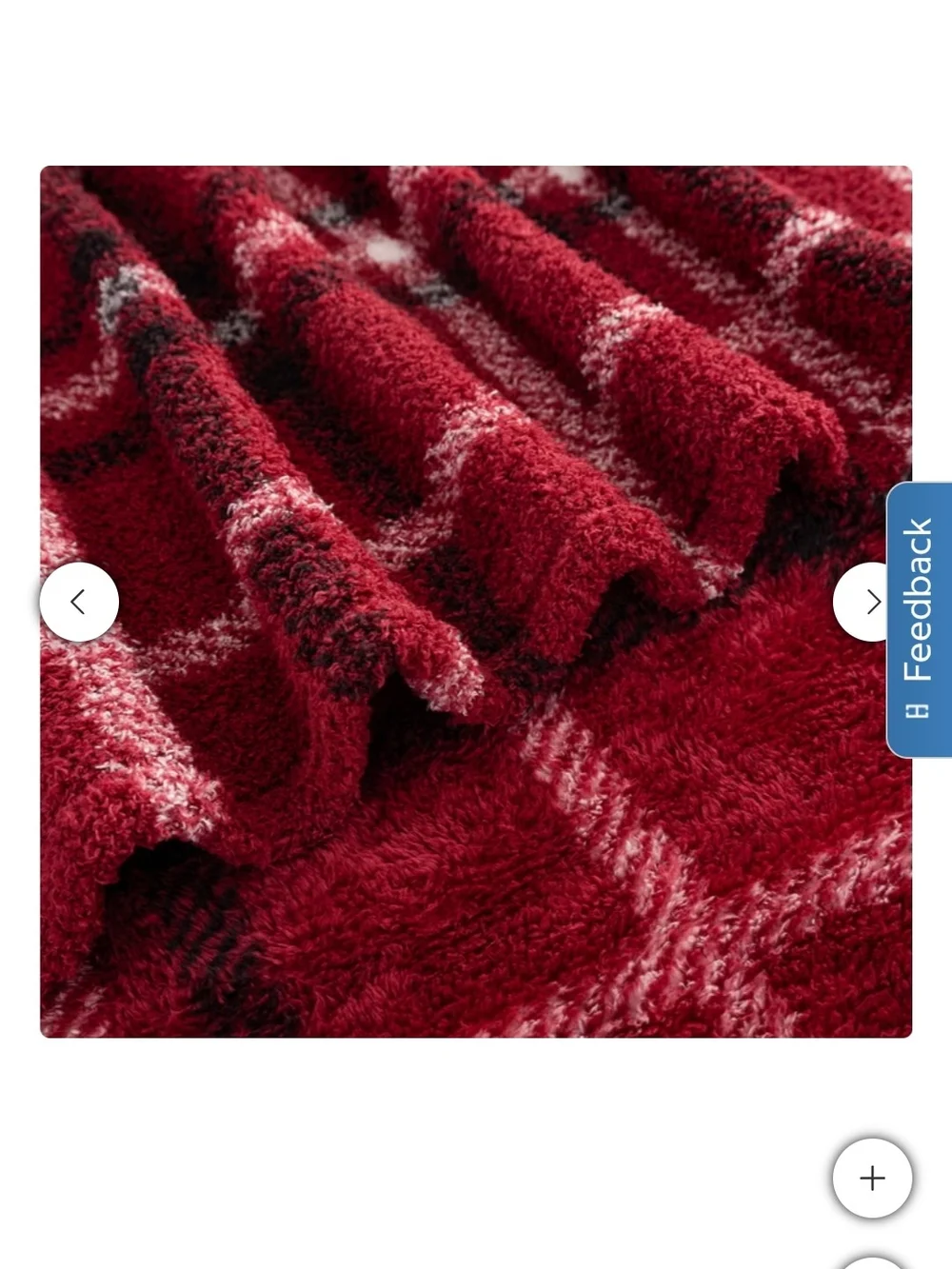 Berkshire Retro Red Plaid Ultra Plush Throw New